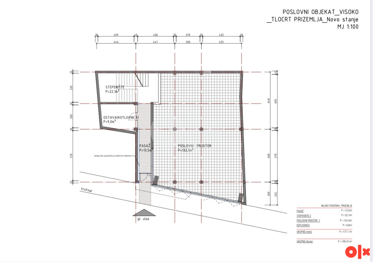 TRIMMO/Stambeno-poslovni objekat Korzo-Visoko/698 m2/TOP lokacija 22