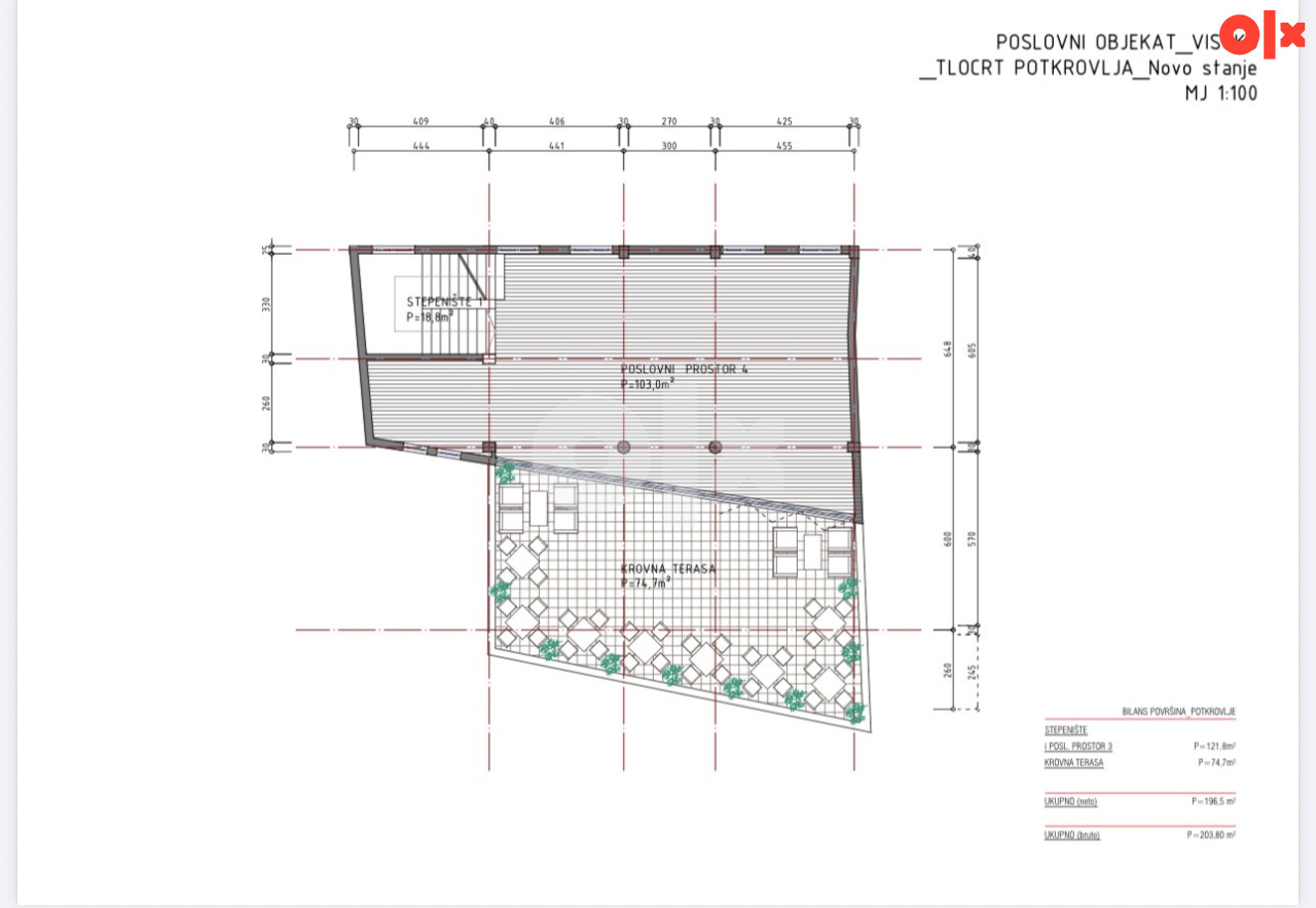 TRIMMO/Stambeno-poslovni objekat Korzo-Visoko/698 m2/TOP lokacija 25