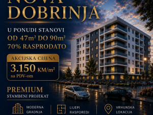 NOVOGRADNJA NOVA DOBRINJA 47m2 do 90m2