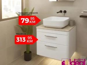 KUPATILSKI ORMARIĆ 60CM BEZ UMIVAONIKA 401743