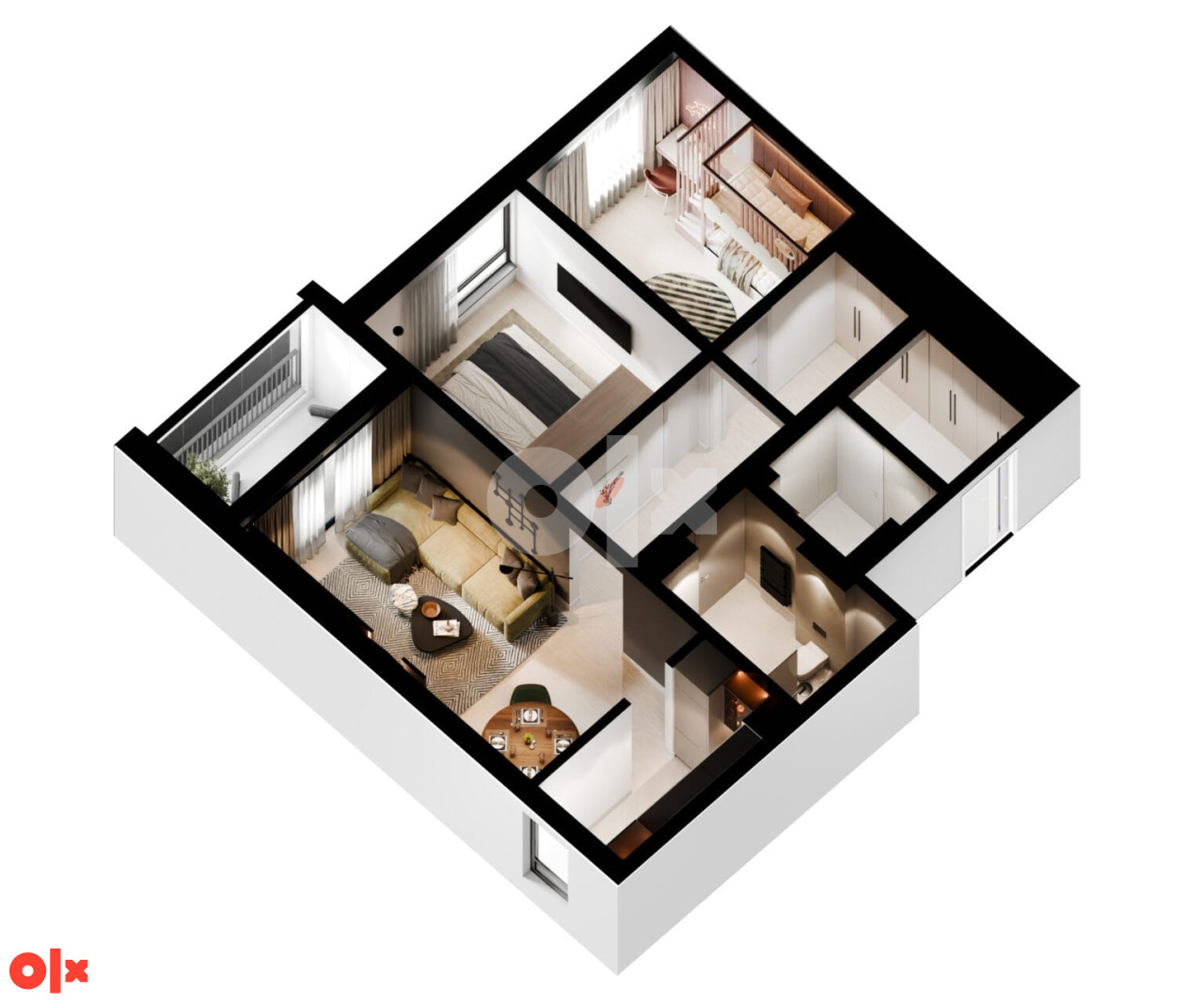 Omega HOME 2 Živinice | A2 - Trosoban stan 71,66 m2