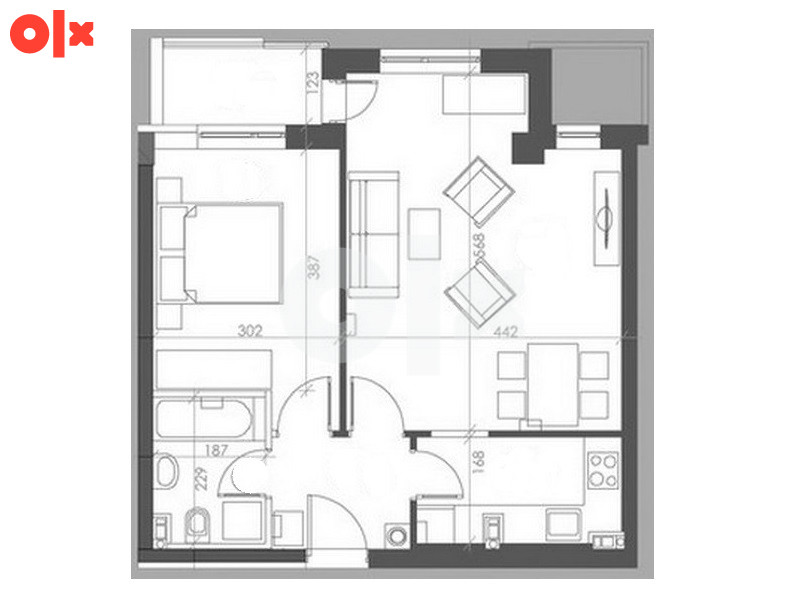 Komforan dvosoban stan 49m2 Nova Starčevica Banja Luka 2