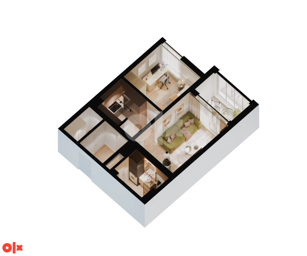 Omega HOME 2 Živinice | A4 - Dvosoban stan 43.04 m2