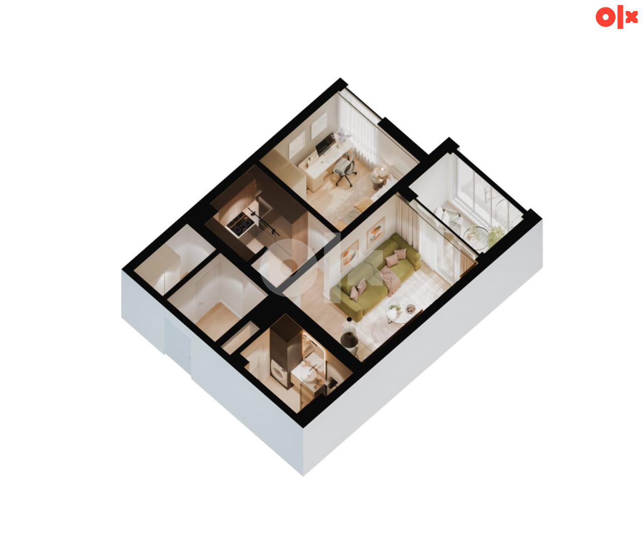 Omega HOME 2 Živinice | A6 - Dvosoban stan 43,04 m2