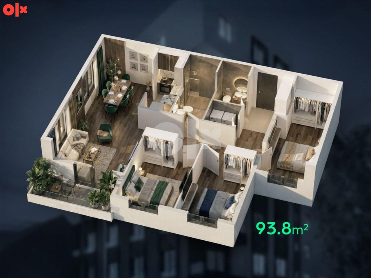Četverosoban Stan 93.8m2 | HORIZONT, Majevička, Bijeljina 2