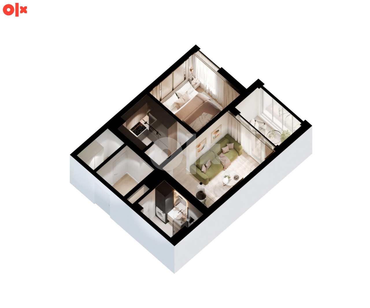 Omega HOME 2 Živinice | A7 - Dvosoban stan 43,04 m2 2