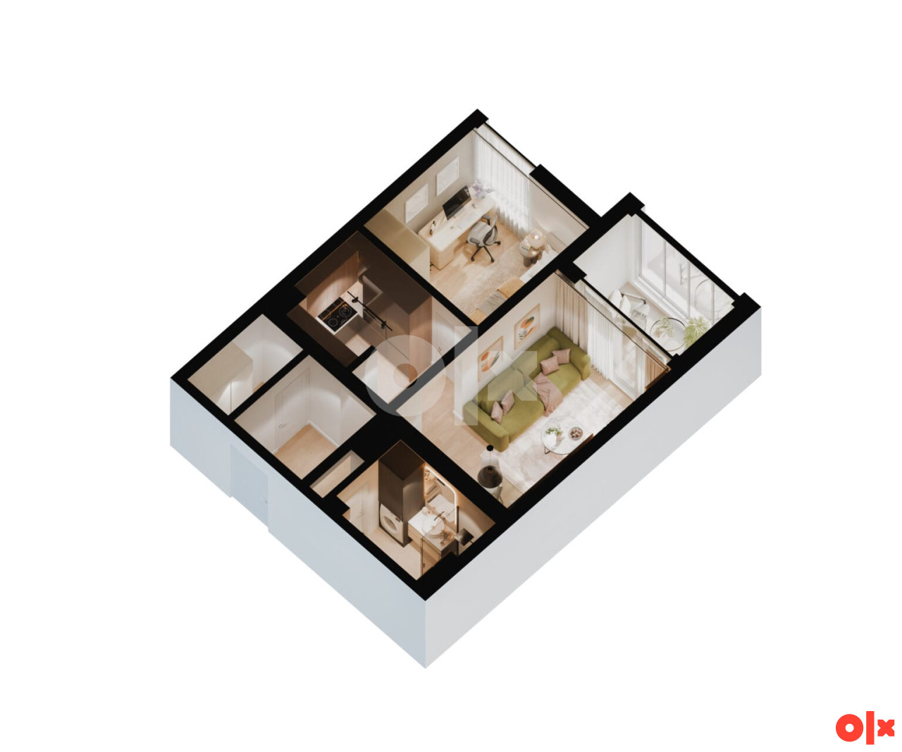 Omega HOME 2 Živinice | B1 Dvosoban stan 43,04 m2