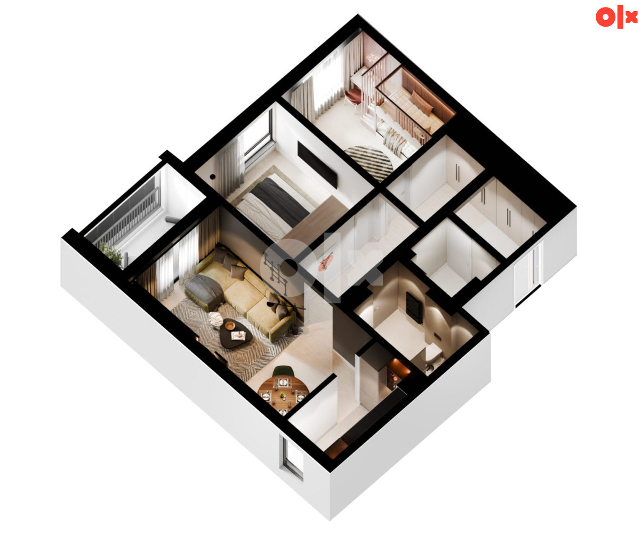 Omega HOME 2 Živinice | B2 - Trosoban stan 71,66m2