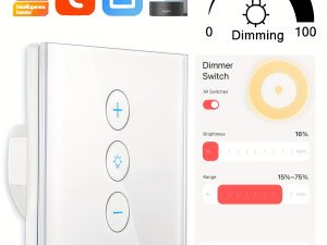 Unapređena Verzija Smart WiFi Dimmer Prekidač za Svetlo stakleni