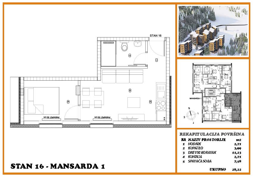 ON TIME prodaje: Dvosoban apartman Jahorina 16