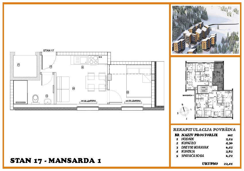 ON TIME prodaje: Dvosoban apartman Jahorina 18