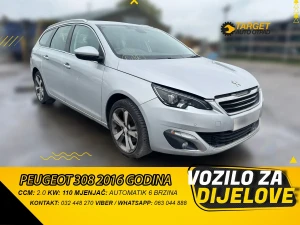 PEUGOT 308 2.0 2016 MJENJAC MOTOR AH01 AHR DIJELOVI