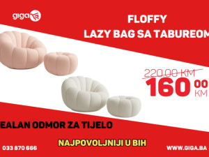 GIGA.BA FLOFFY LAZY BAG FOTELJA SA TABUREOM