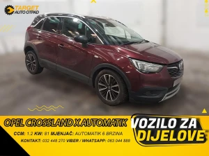 OPEL CROSSLAND X AUTOMATIK 1.2 81KW MJENJAC MOTOR B12XHL DIJELOVI