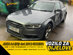 AUDI A4 B8 4x4 2.0 2012 MJENJAC MOTOR CJCA DIJELOVI
