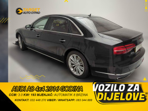 AUDI A8 (4H) 4x4 3.0 2016 MJENJAC MOTOR CTBD DIJELOVI