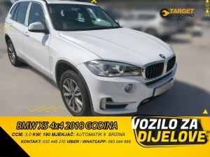 BMW X5 3.0 4x4 2018 MJENJAC MOTOR N57D30A DIJELOVI