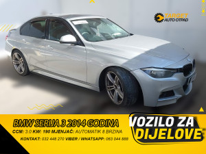 BMW SERIJA 3  3.0 2014 MJENJAC MOTOR N57D30A DIJELOVI