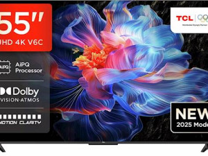 TV TCL 4K LED 55V6C Google TV (Android 12)