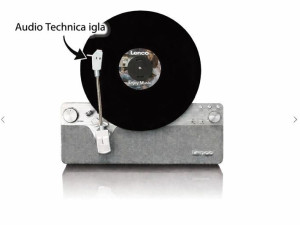 Gramofon Bluetooth Lenco Vertikalni Retro Audio Techica 044743