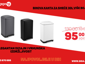 GIGA.BA BINOVA KANTA ZA SMEĆE 30L VIŠE BOJA