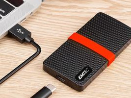 EMTEC 1TB X200 Portable SSD Power Plus USB 3.0 Type C Black