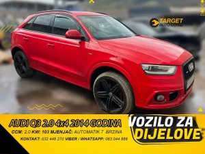 AUDI Q3 2.0 4x4 2014 MJENJAC MOTOR CFFB DIJELOVI