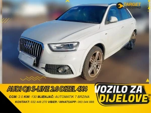 AUDI Q3 S-LINE 2.0 130KW 4x4 2012 MJENJAC MOTOR CFGC DIJELOVI