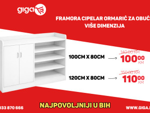 GIGA.BA FRAMORA CIPELAR ORMARIC ZA OBUCU KOMODA VIŠE DIMENZIJA