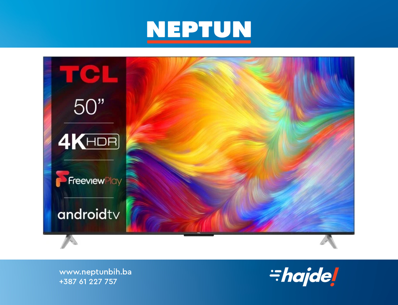 Google Tivi TCL 4K 50 inch 50P638 - Hàng chính hãng