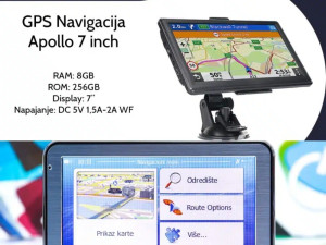 GPS Navigacija Apollo 7 inca