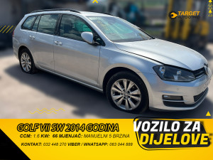 VW GOLF 7(VII) SW 1.6 2014 MJENJAC MOTOR CLHA DIJELOVI