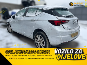 OPEL ASTRA K 1.6 2016 MJENJAC MOTOR B16DTH DIJELOVI