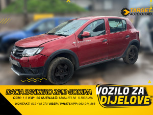 DACIA SANDERO 1.5 2013 MJENJAC MOTOR K9K612 DIJELOVI
