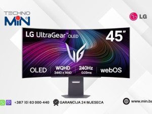 Monitor LG UltraGear 45GX90SA 44.5", WQHD OLED, 240Hz, webOS