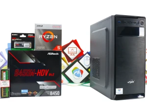 Office PC Spire Supreme-07B; R5 3400G; 256GB SSD; 8GB DDR4 DOPER