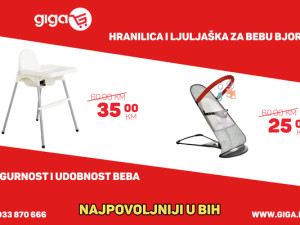 GIGA.BA BABY HRANILICA I LJULJAŠKA ZA BEBE