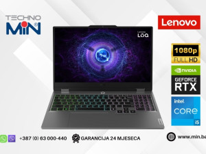 Lenovo LOQ 15IAX9 15.6" i5-12600HX, 24GB RAM, 1TB SSD, RTX 3050