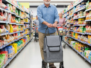 Kolica za kupovinu s torbom 33 litre s trostrukim kotačima i dod