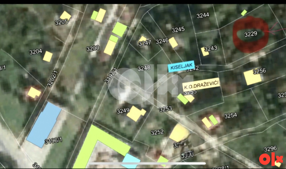 Zemljište Kiseljak Draževići Kobiljača 1070 m2 parcela