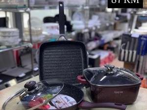 Granitni set posudja 3u1, Premium set Konig Line