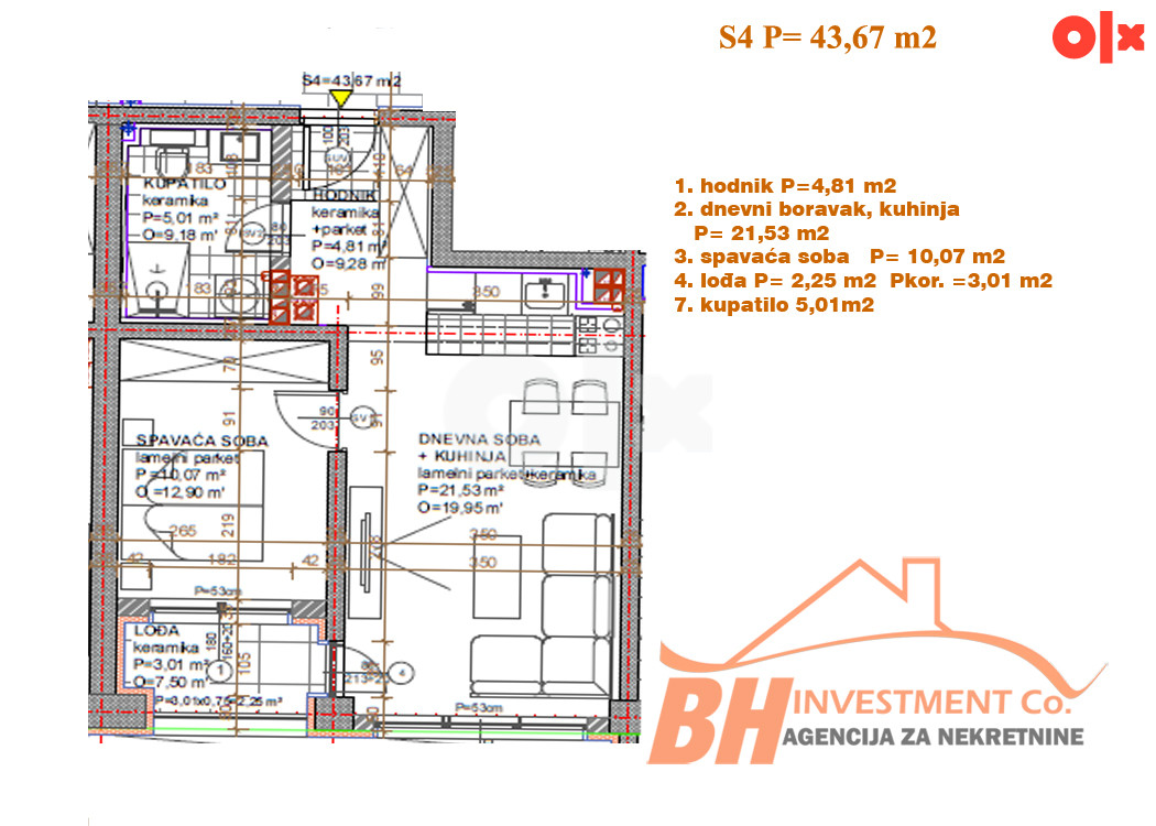 TCT Sjenjak, Tuzla 43,67m2 2