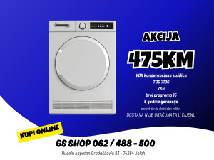 Mašina za sušenje veša sušilica VOX TDC 710G 7kg kondenzaciona