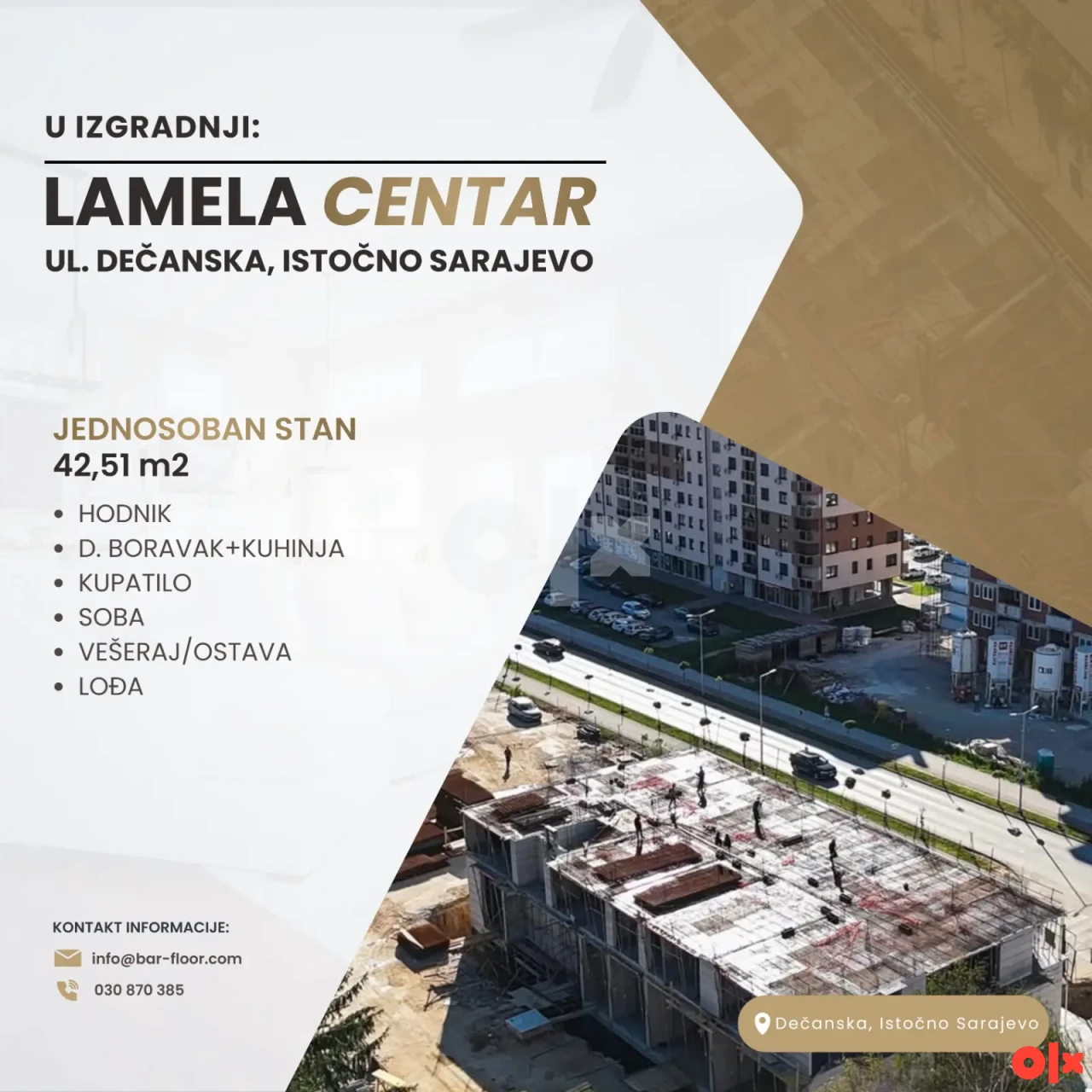Jednosoban stan - Dečanska, Istočno Sarajevo