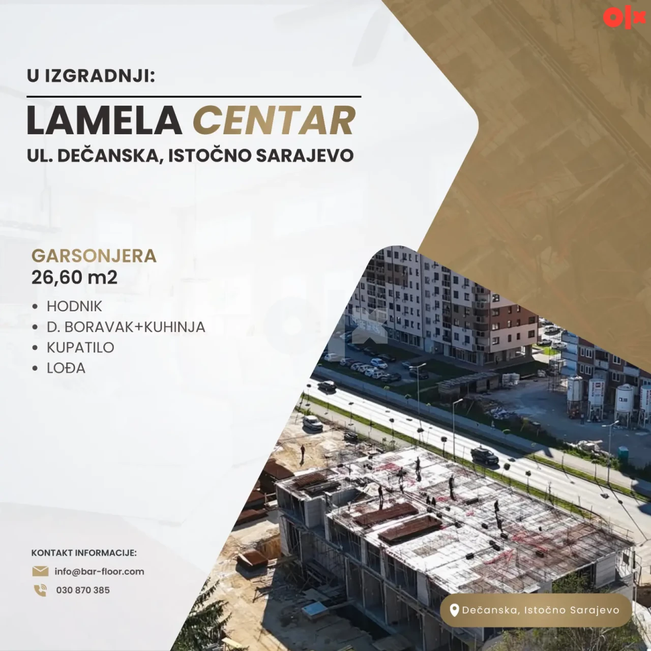 Garsonjera - Dečanska, Istočno Sarajevo