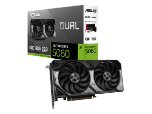 ASUS DUAL RTX 5060 / RTX5060-O8G 8GB GDDR7 OC, 128-bit