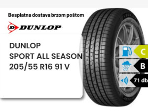 205/55 R 16 91V DUNLOP SPORT ALLSEASON