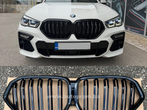 BMW X6 G06 X6M Bubrezi Maska Grill M Piano Black