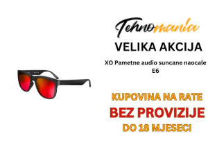 XO Pametne audio suncane naocale E6 crvene