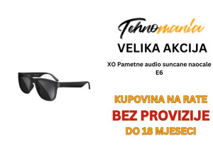 XO Pametne audio suncane naocale E6 crne